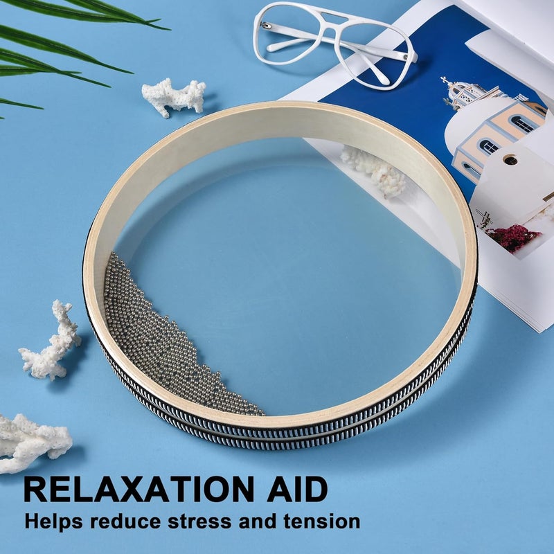 Mihey Wave Bead Ocean Drum, 8 Inch Sea Sound Drum Percussion Instruments for Sound Healing, Sound Therapy and Sound Bath - Image 5